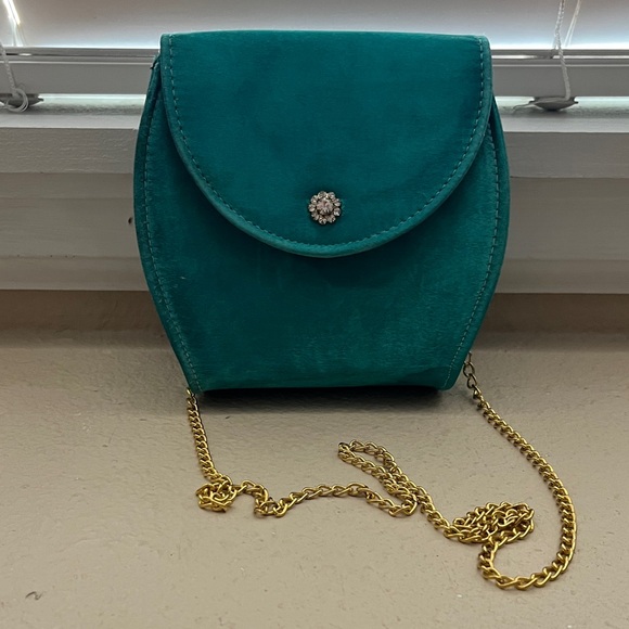 Handbags - Elegant Teal Green Evening Clutch